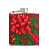Red Ribbon Mural Flask Heupfles (Voorkant)