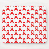 Red Ribbon Pattern Muismat (Voorkant)