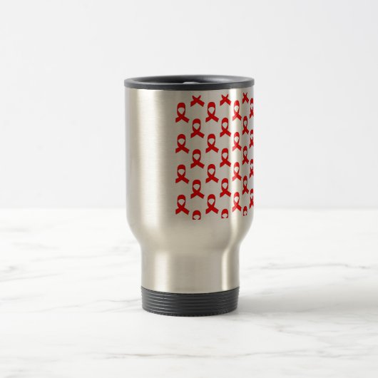 Red Ribbon Pattern Reisbeker (Center)