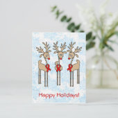 Red Ribbon renDER - AIDS & HIV Feestdagenkaart (Staand voorkant)