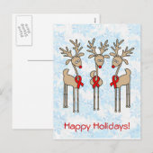 Red Ribbon renDER - AIDS & HIV Feestdagenkaart (Voorkant / Achterkant)