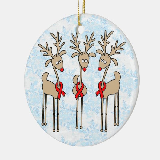 Red Ribbon renDER - AIDS & HIV Keramisch Ornament (Links)