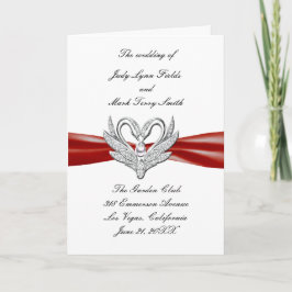 Red Ribbon Silver Swans Program Kaart