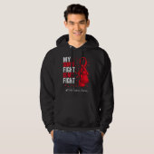 Red Ribbon Son Marfan-syndroom Hoodie (Voorkant volledig)