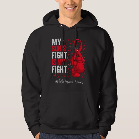 Red Ribbon Son Marfan-syndroom Hoodie (Voorkant)