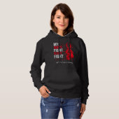 Red Ribbon Son Marfan-syndroom Hoodie (Voorkant volledig)
