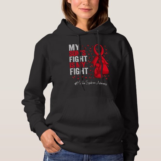 Red Ribbon Son Marfan-syndroom Hoodie (Voorkant)