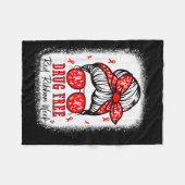 Red Ribbon Week Awareness Coquette Drug Anti-drug  Fleece Deken (Voorkant (Horizontaal))