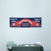 Red Ribbon Week - Drugsvrije Banner Blauw Wit (Beurs)