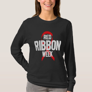 Red Ribbon Week Red Ribbon Leopard Red Ribbon T-shirt