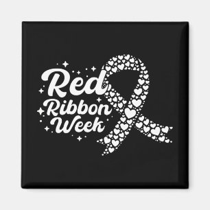 Red Ribbon Week Ribbon Hearts Draag Red Ribbon Awa Magneet