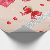 Red Ribbons Cadeaupapier (Hoek)