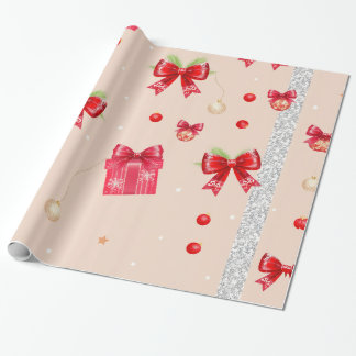 Red Ribbons Cadeaupapier