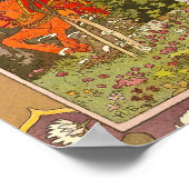 Red Rider Fairy Tale Vasilisa - Ivan Bilibin Poster (Hoek)