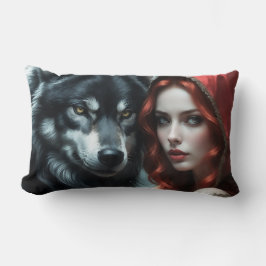 Red riding hood an his wolf kussen