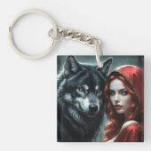 Red riding hood an his wolf sleutelhanger (voorkant)