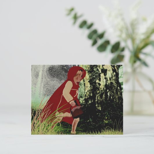 Red Riding Hood Briefkaart (Staand voorkant)