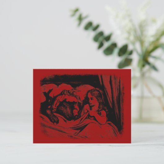 Red Riding Hood Briefkaart (Staand voorkant)