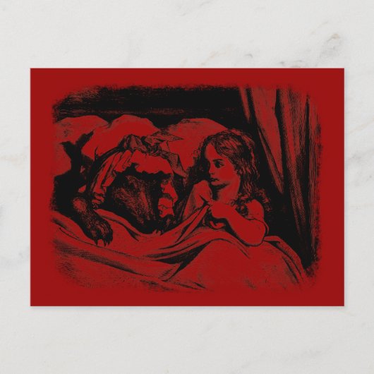 Red Riding Hood Briefkaart (Voorkant)