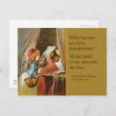 Red Riding Hood CC0204 Fairy Tale Briefkaart (Voorkant / Achterkant)