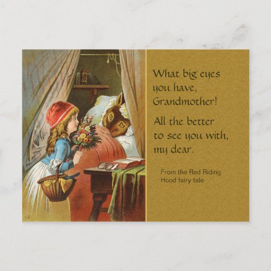 Red Riding Hood CC0204 Fairy Tale Briefkaart (Voorkant)