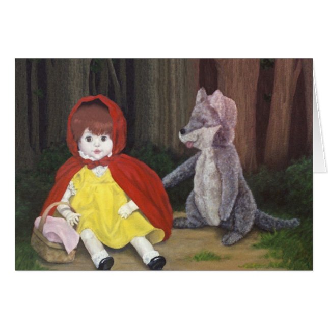 "Red Riding Hood Dolls"-kaart van Nathan James (Voorkant Horizontaal)