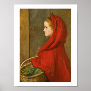 Red Riding Hood door Millais Poster