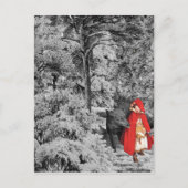 Red Riding Hood en de Wolf Briefkaart (Voorkant)
