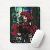 Red Riding Hood Fairytale Mousepad Muismat (Met muis)