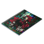 Red Riding Hood Girl Fairy Fantasy notebook Notitieboek (Linkerzijde)