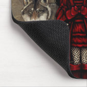 "Red Riding Hood in herfst" Mousepad Muismat (Hoek)