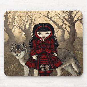 "Red Riding Hood in herfst" Mousepad Muismat