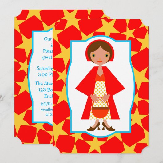 Red Riding Hood Kaart (Voorkant / Achterkant)