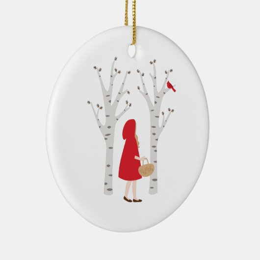 Red Riding Hood Keramisch Ornament (Rechts)
