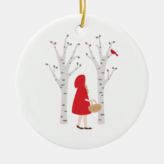 Red Riding Hood Keramisch Ornament (Voorkant)