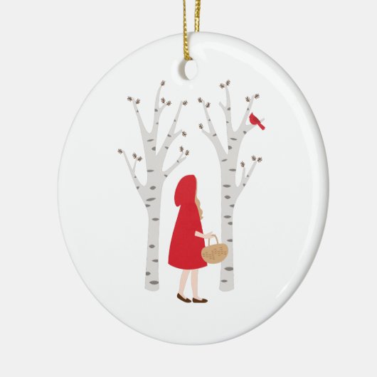 Red Riding Hood Keramisch Ornament (Links)