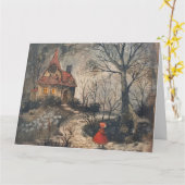 Red Riding Hood Note Kaart (Gele Bloem)