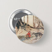 Red Riding Hood Ronde Button 5,7 Cm (Voorkant /achterkant)