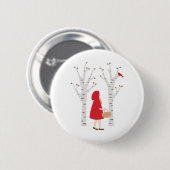 Red Riding Hood Ronde Button 5,7 Cm (Voorkant /achterkant)