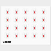Red Riding Hood Ronde Sticker (Vel)