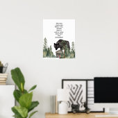 Red Riding Hood Wolf Art Print (Thuiskantoor)