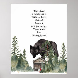 Red Riding Hood Wolf Art Print