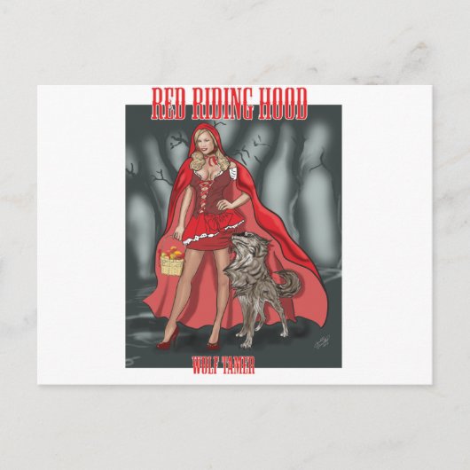 Red Riding Hood - Wolf Tamer Briefkaart (Voorkant)