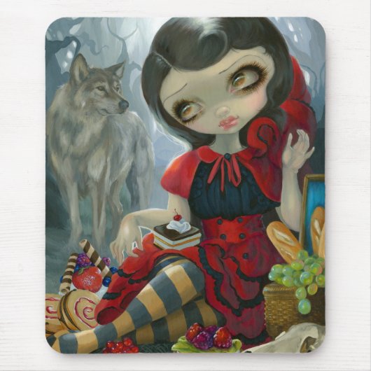"Red Riding Hood's Picnic" Mousepad Muismat (Voorkant)