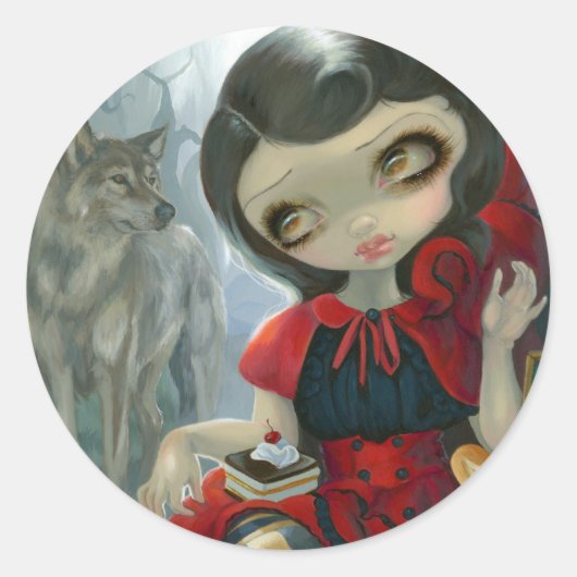"Red Riding Hood's Picnic" Sticker (Voorkant)