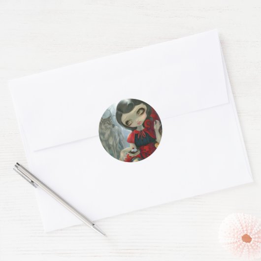 "Red Riding Hood's Picnic" Sticker (Envelop)