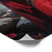 Red Riding Huntress with Wolves Poster (Hoek)