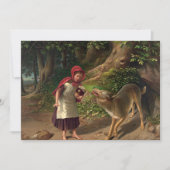Red-Ridinghood and the wolf by William Beard Bedankkaart (Voorkant)