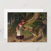 Red-Ridinghood and the wolf by William Beard Briefkaart (Voorkant / Achterkant)
