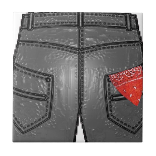 Red Right Hanky Tegeltje (Voorkant)